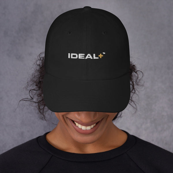 Black baseball cap ideal plus dad hat for casual style and comfortable fit